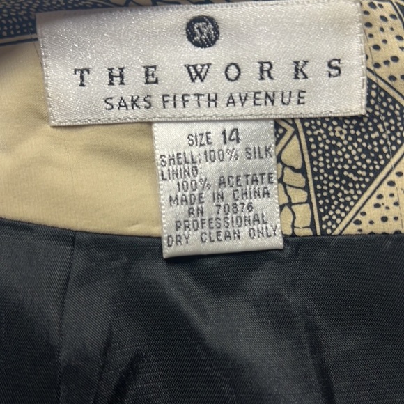 Saks Fifth Avenue Silk Faux Wrap Skirt - Picture 4 of 4